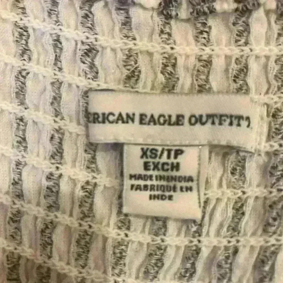 American Eagle Pinstripe Romper One Piece stripes Size XS - Picture 8 of 14